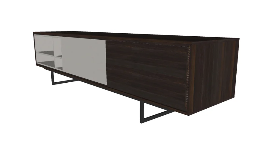 Baxter Media Cabinet Smoked Oak by Modloft