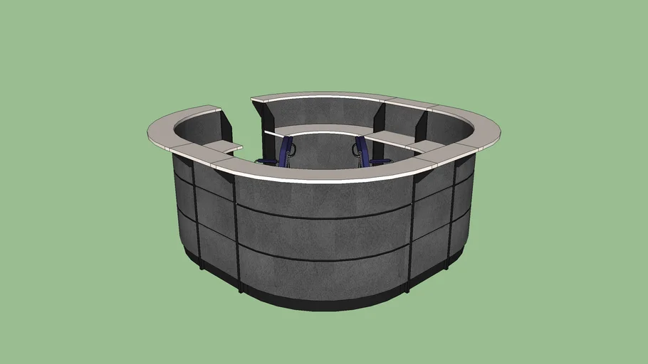 Modular reception island