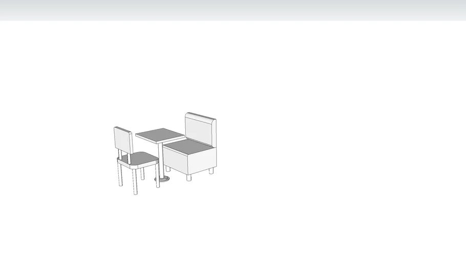 Banc table chaise cafe paris