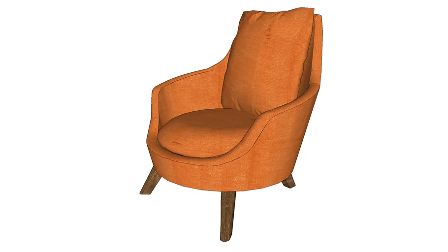 Armchair with cushion
