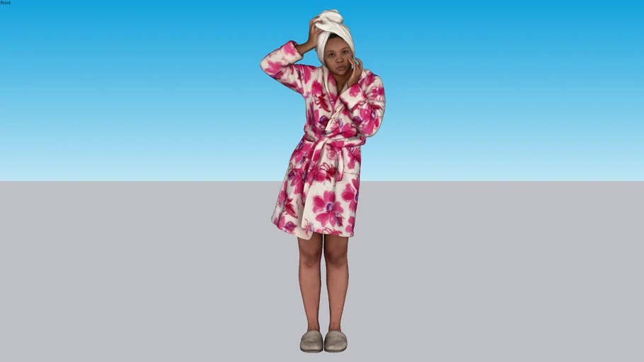 Girl In Bath Towel