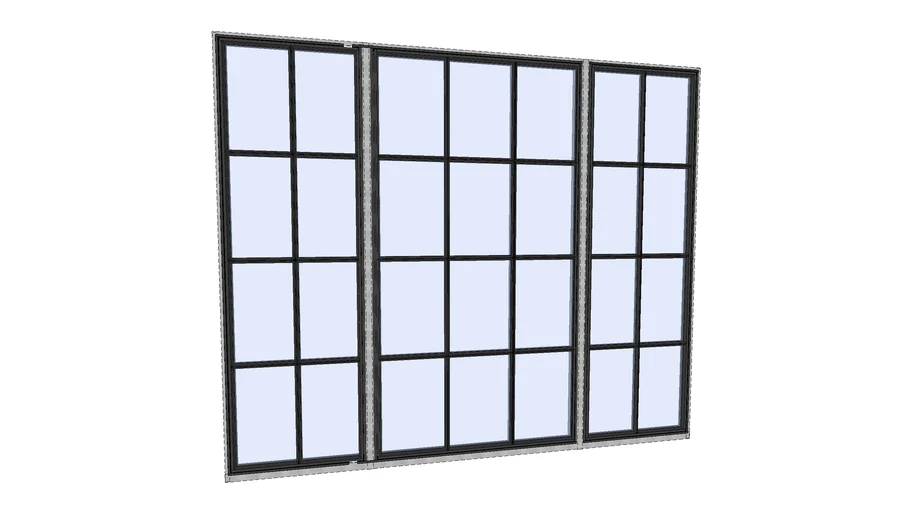 Riviera Bronze_F_Triple Bay Box Fixed Window