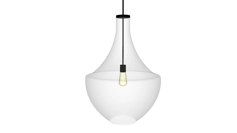 Clear Glass Suspended Lamp