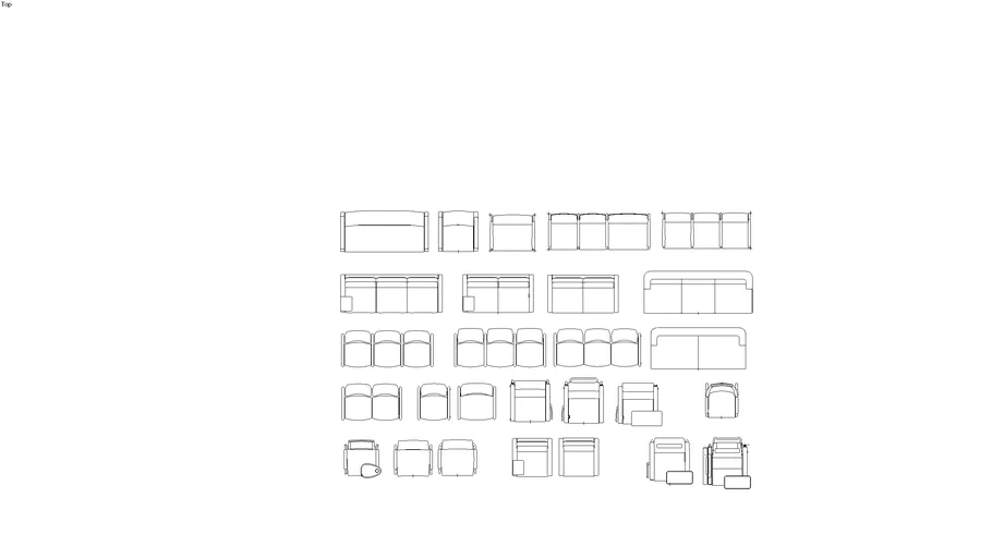 CAD BLOCK - SOFA FURNITURE
