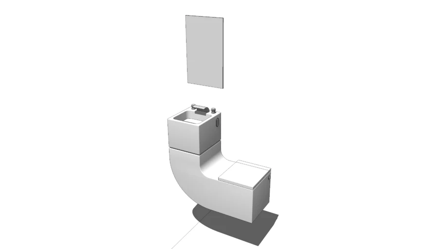 COMBO WATER CLOSET AND WASH BASIN
