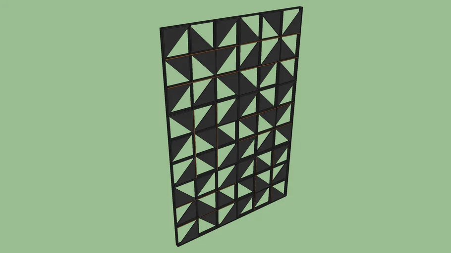 Panel metalico negro