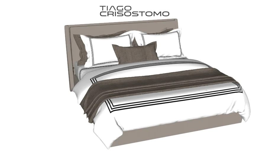 Cama Casal com Cabeceira Aliseé - Bell Arte Dreams