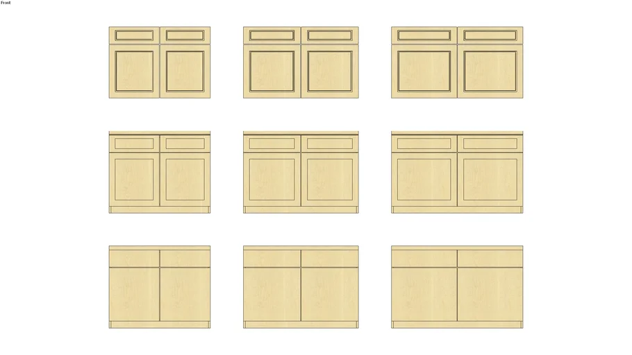 Cabinets Plus - 29"H Base_w doors & drawers_275_37-48