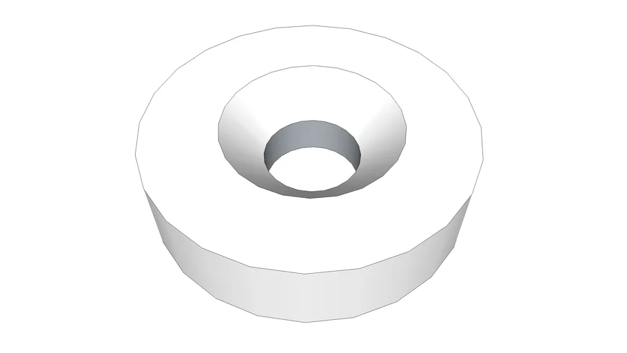 NSN0590 Rare Earth Magnets - Ring(Countersunk), 0.5 in. Outside Diameter
