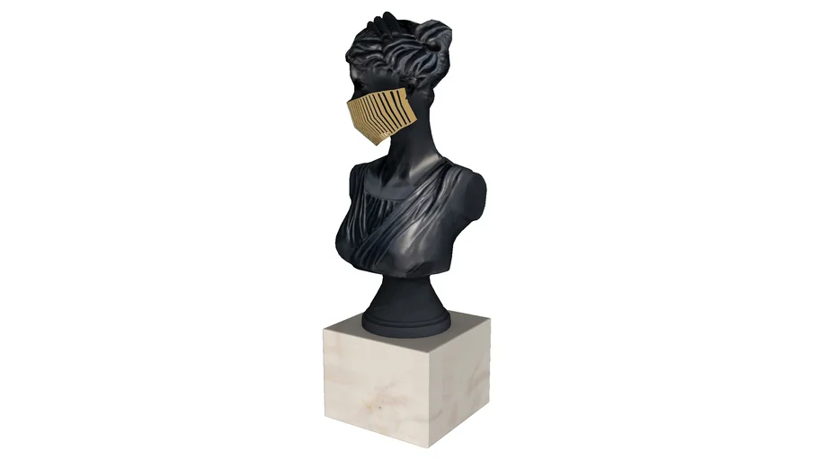 54043 Deco Object Busto Masked Man 50cm