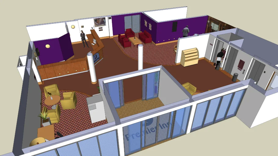 New Interior Design & Reception Desk For Hotel
