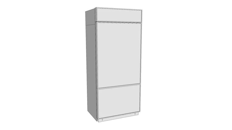 36 Built In Bottom Freezer Refrigerator - Model - 3D Warehouse
