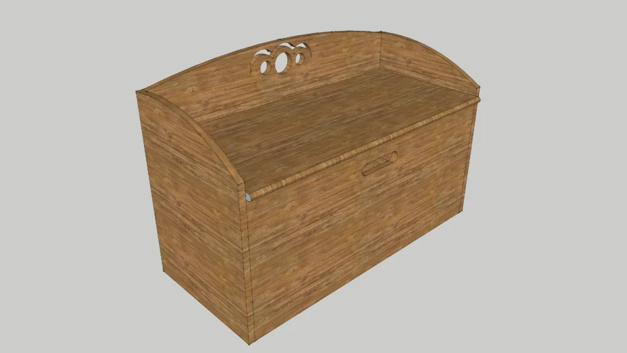 Vintage Wooden Toy Chest