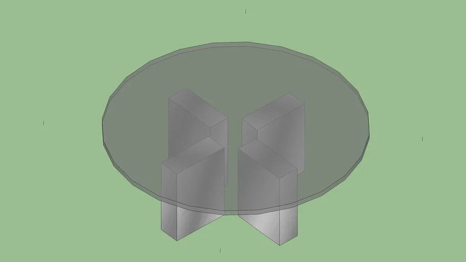 SCAN DESIGN Thick Round Coffee Table