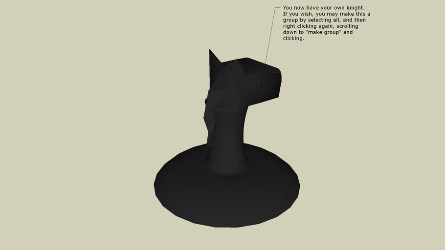 Knight Tutorial | 3D Warehouse