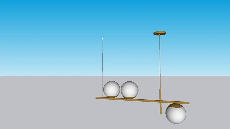 PENDENTE RETANGULAR 80X15CM ALUMÍNIO E VIDRO DOURADO CHAMPANHE E FOSCO - PORTOFINO PD2020