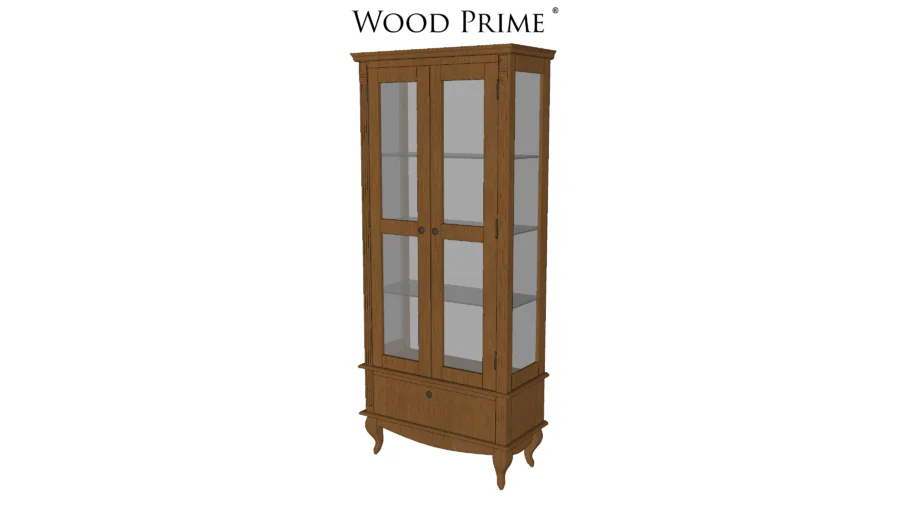 Cristaleira Country com Espelho - Wood Prime