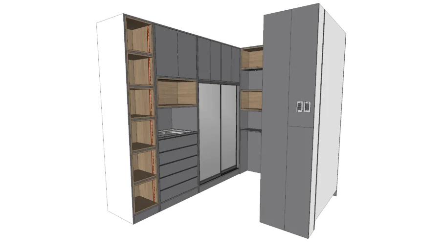 U-SHAPE WALK-IN CLOSET DESIGN