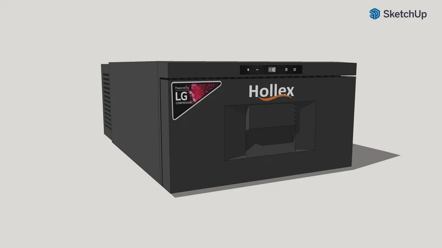 Hollex cooling drawer 20ltr 12/24VDC with LG compressor | 3D Warehouse
