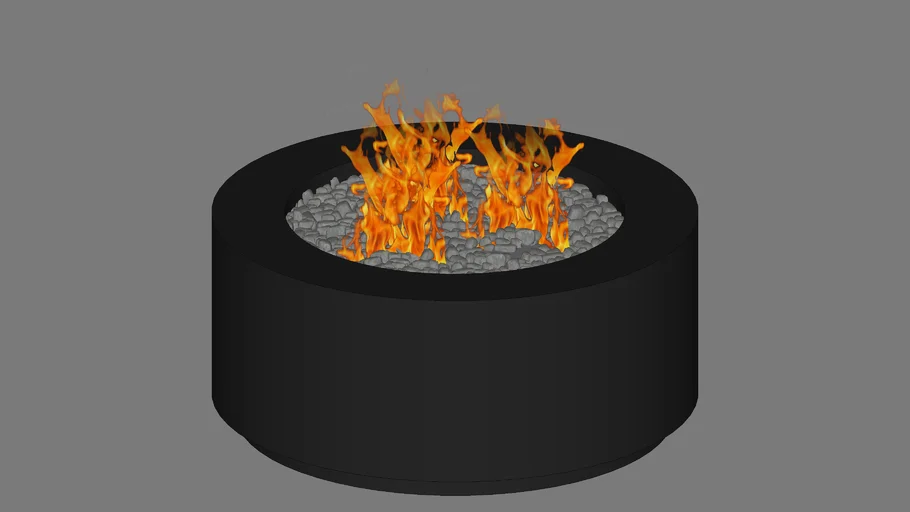 chimenea exterior circular