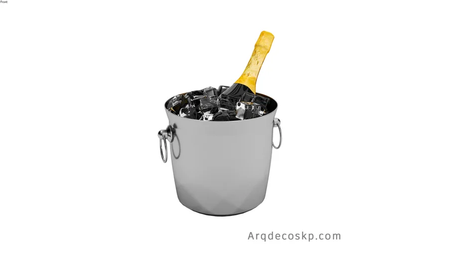 Cubitera para champagne / ice bucket for champagne / balde de gelo para champanhe