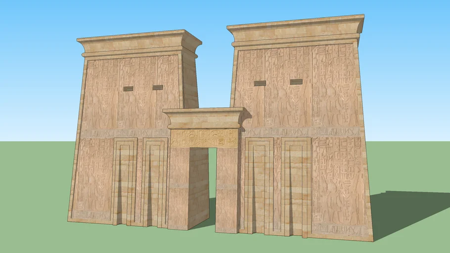 Egyptian Temple pylon new texture