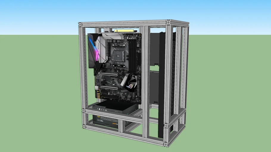 Compact Modular Alu-Frame Computer Case