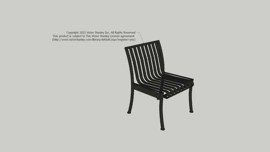 PRSCA-8 Production Armless Café Chair