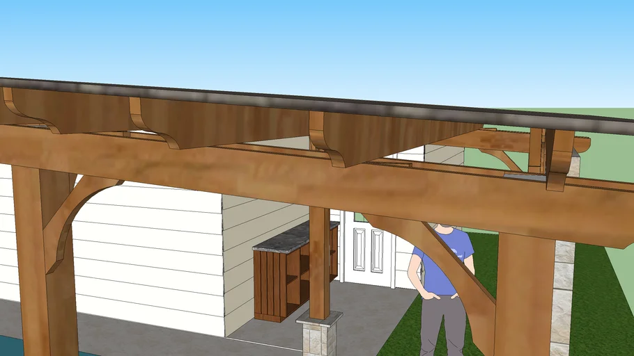 PERGOLA AND OUTDOOR BAR