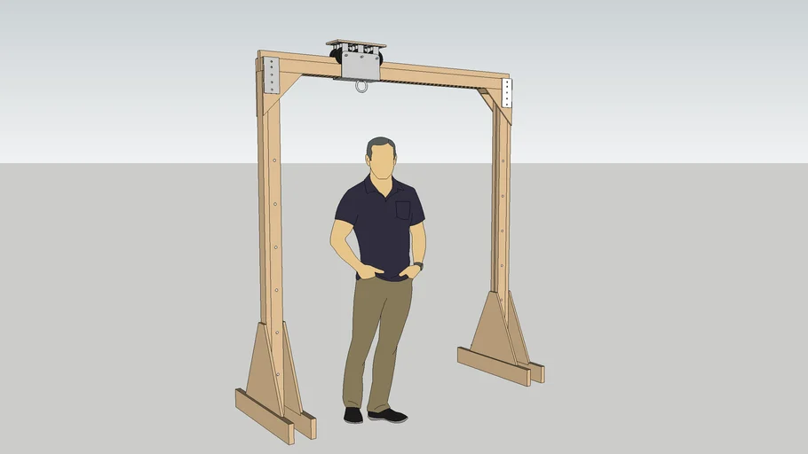 Wooden Gantry Crane