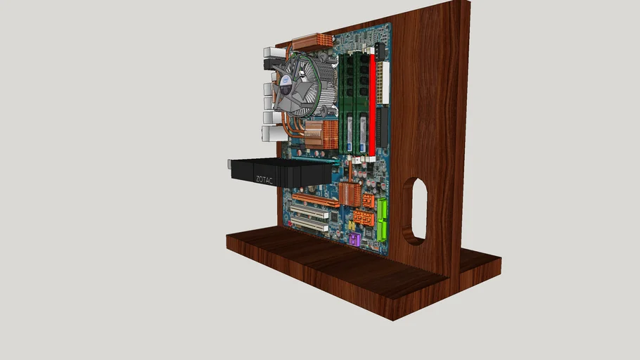 Wooden pc case