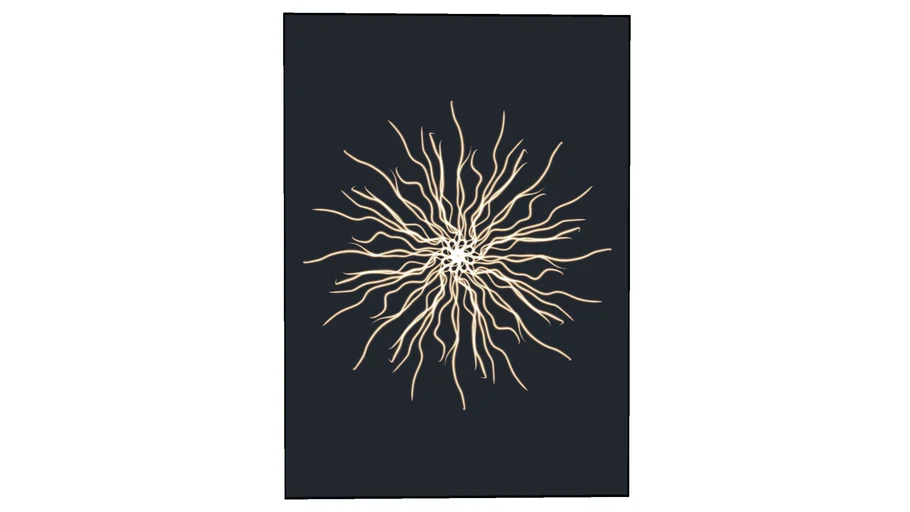 VI Mandala de Luz ~ Linha Dourada Fundo Azul Marinho por Bruno Glad