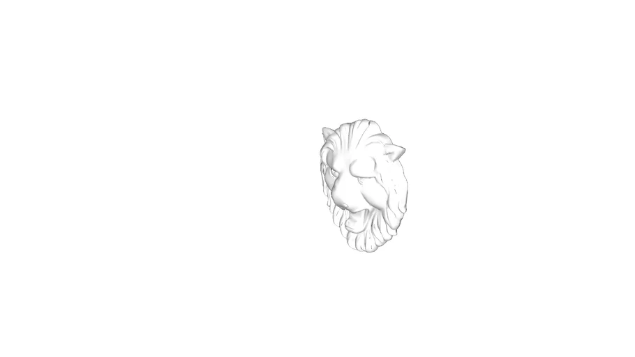 Gesso lion wall