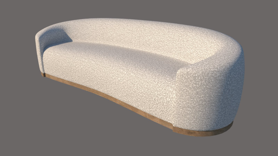 Curved sofa