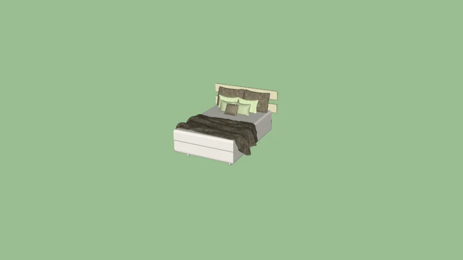 CAMA CASAL COM CABECEIRA