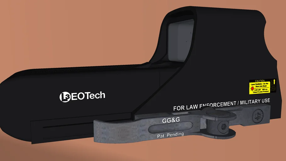 L-3 EOTech Holographic Weapons Sight – Model 552.A65 - Accucam Rail Mount - Black