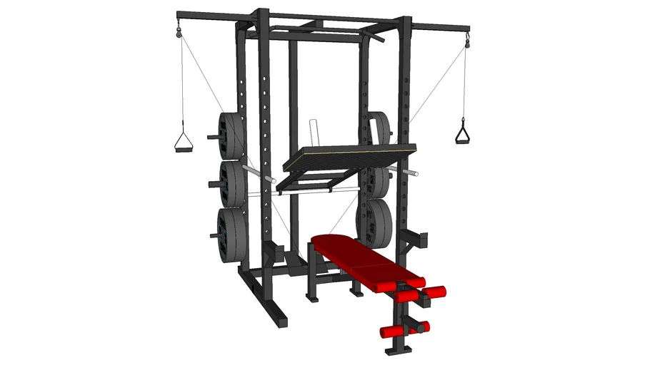 Adidas Home Rig cable crossover leg press