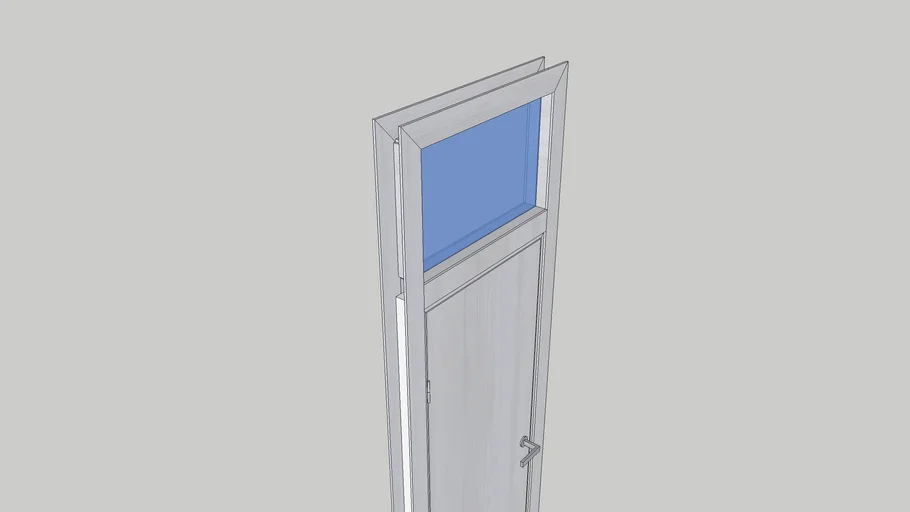 Puerta abatible con mainel