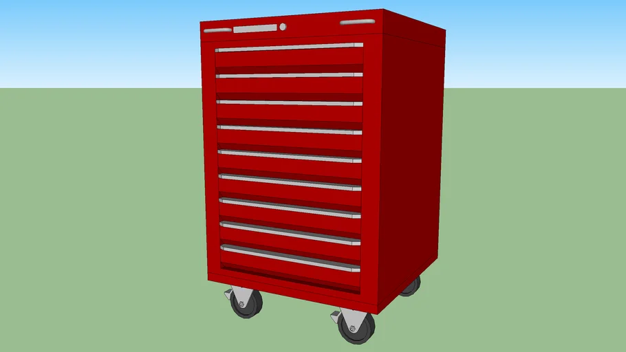 UC-060 - Under-Bench Tool Storage Cart w/ 9 Drawers