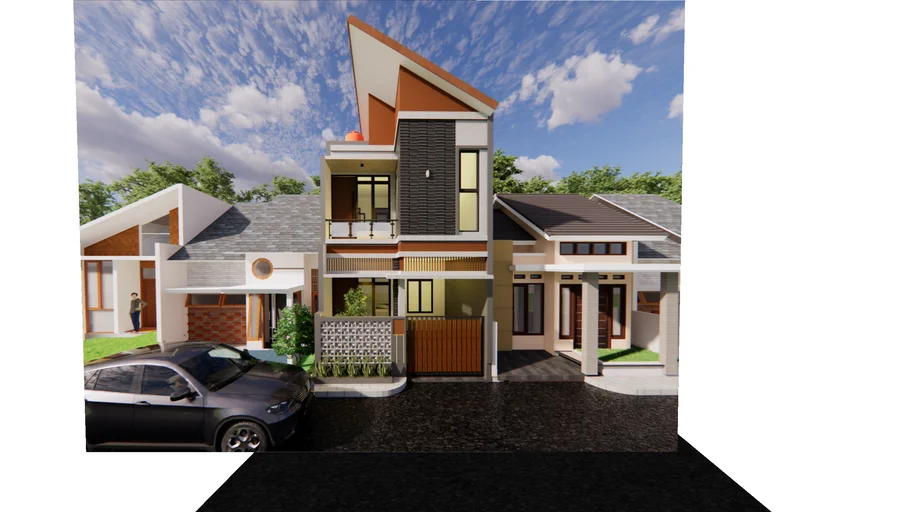 RUMAH MINIMALIS 2 LANTAI 5X9