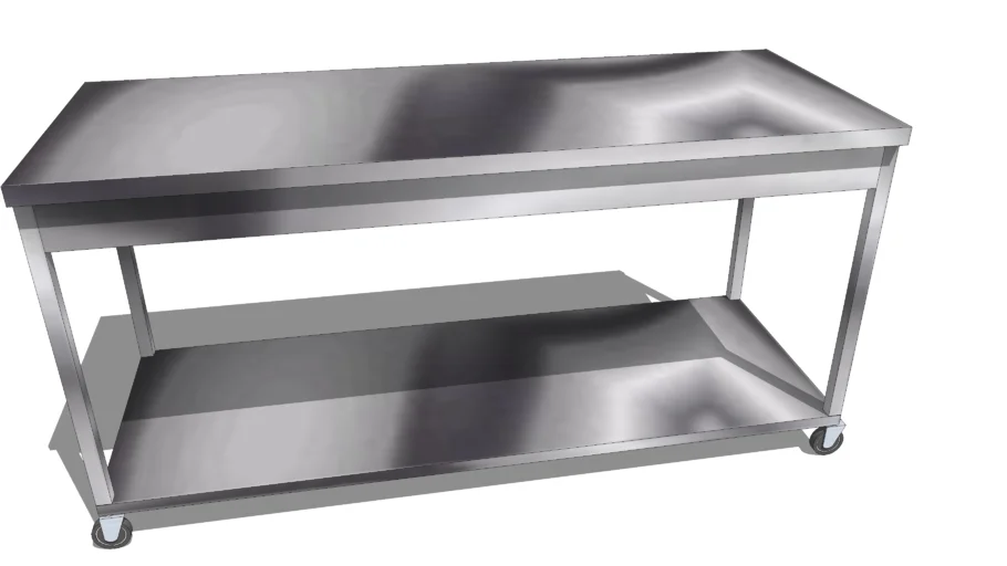 stainless steel kitchen counter