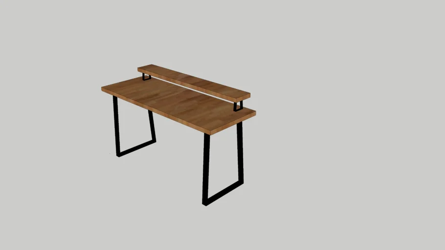 Escritorio hierro y madera