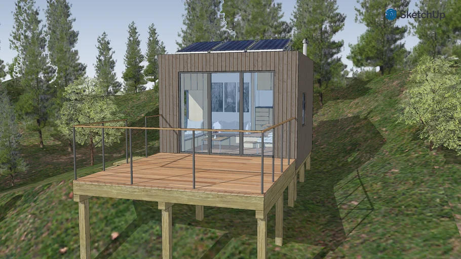 Tiny House 4m x 4m | 3D Warehouse