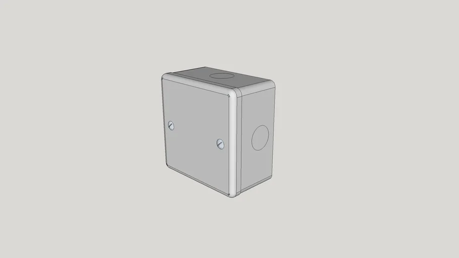 Metal Clad back box, 1-Gang, blank