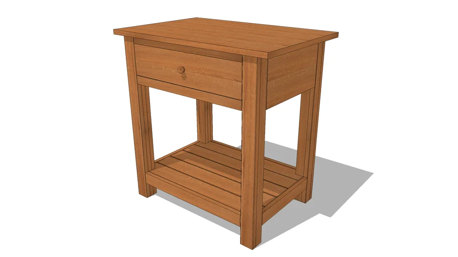 Red Oak Side Table