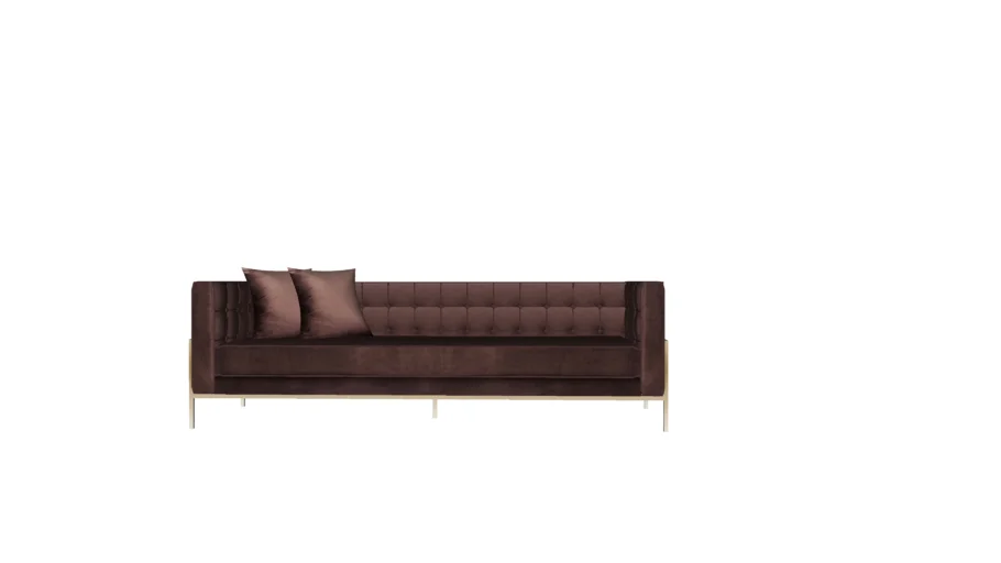 83528 Sofa Loft Brown 3-Seater