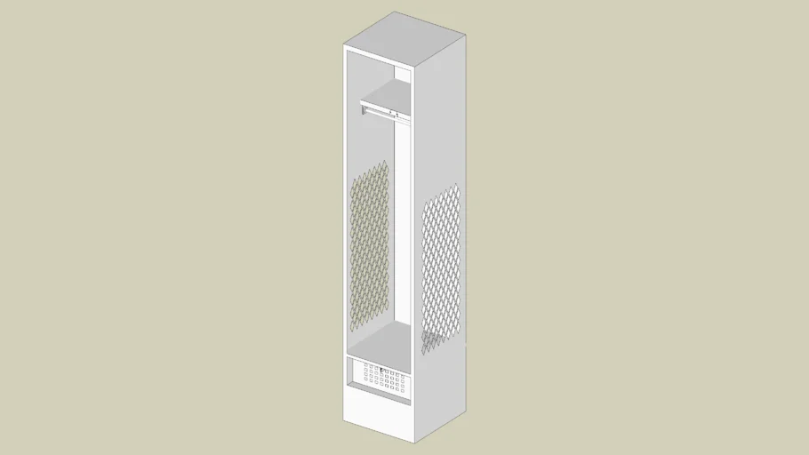 Penco Stadium Locker with Shelf and Foot Locker