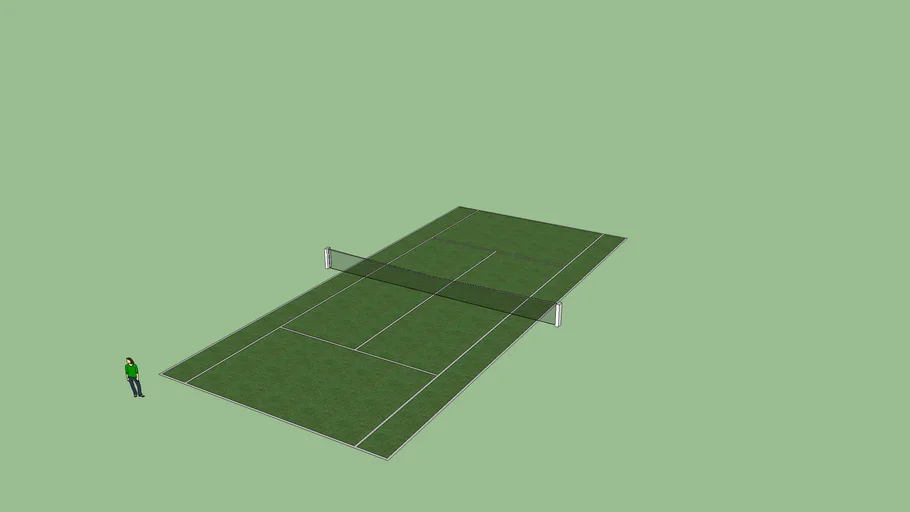 Pista de tenis oficial.