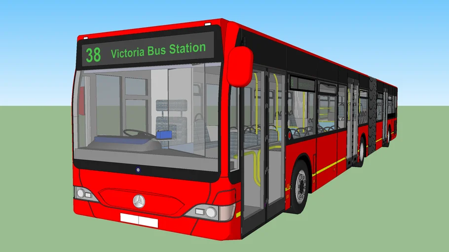 London Bendy Bus - Route 38 to Victoria Bus Station