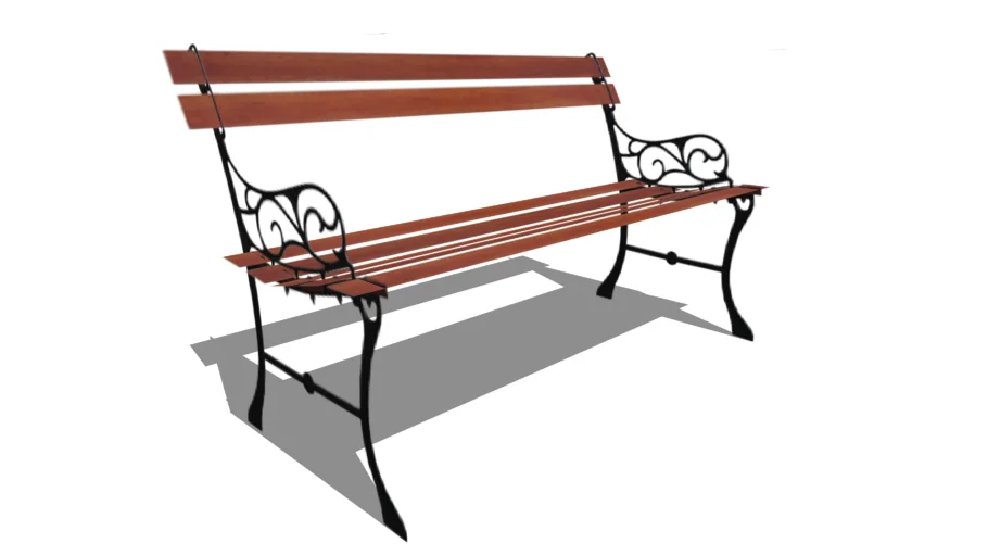 Park Bench (low poly)